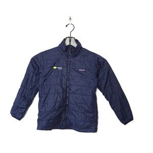 Patagonia Nano Puff Puffer Jacket Youth Kids Blue Brick Quilted S (7-8) *company